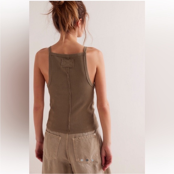 Free People NWT Mia Tank Size Small in Caiman - Picture 2 of 9